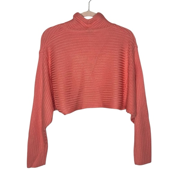 525 America Coral Ribbed Twist Shrug Sweater NWT - Picture 4 of 13